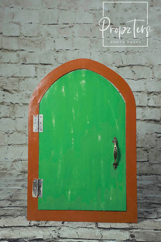 Wooden Green Forest Door